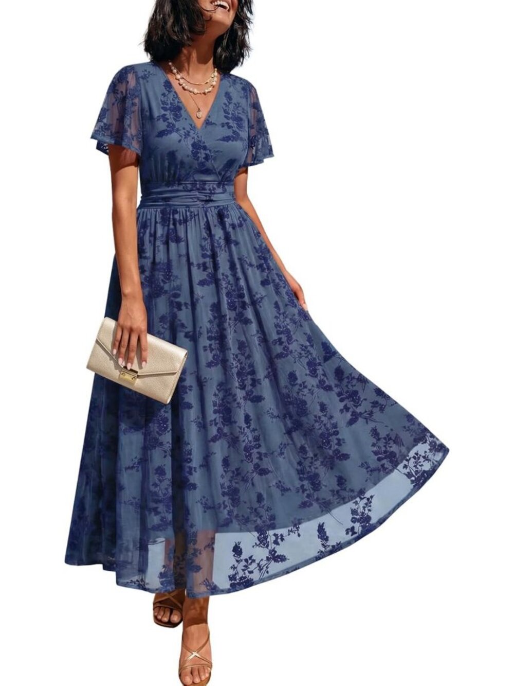 Floral Wrap Dress with Pockets for Women | Perfect Wedding Guest Outfit 2026